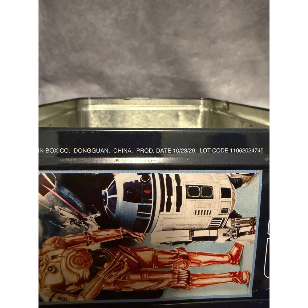 Star Wars Metal Lunch Box Tin Box Co Blue 2020 Collectible - Picture 3 of 10